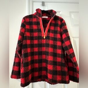 Buffalo Plaid Half Zip
